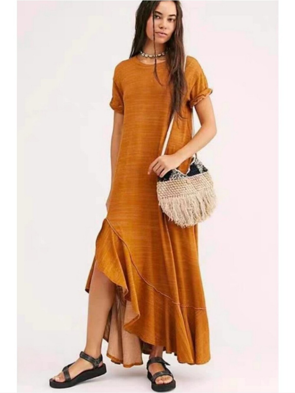 Free People Beach Havana Tee Maxi Dress
